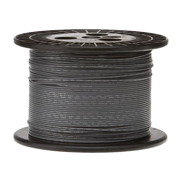 Hookup Wire, 10 AWG, Gray, 1000 ft